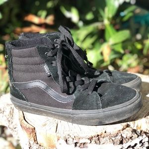 Vans Black High tops Suede toe